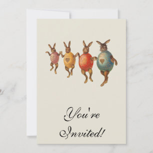 Paashaas dansende eieren kaart