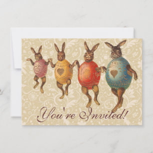 Paashaas dansende eieren kaart