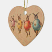 Paashaas dansende eieren keramisch ornament (Links)