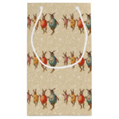 Paashaas dansende eieren klein cadeauzakje (Achterkant)