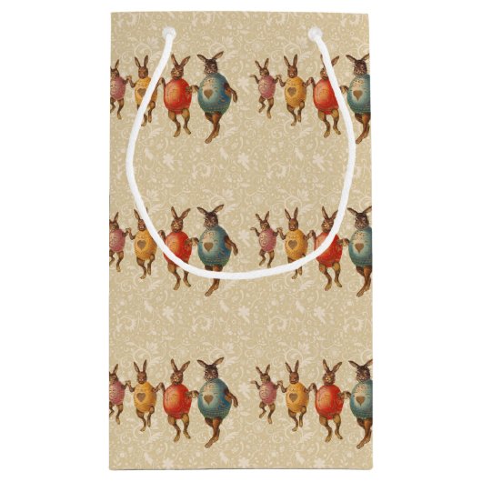 Paashaas dansende eieren klein cadeauzakje (Achterkant)