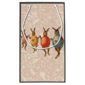 Paashaas dansende eieren klein cadeauzakje (Achterkant)