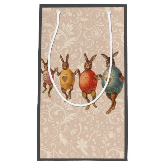 Paashaas dansende eieren klein cadeauzakje (Voorkant)