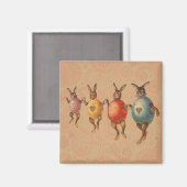 Paashaas dansende eieren magneet (Voorkant / Achterkant)