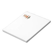 Paashaas dansende eieren notitieblok (Linkerzijde)