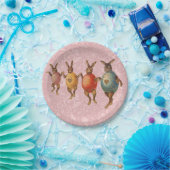 Paashaas dansende eieren papieren bordje (Feest)