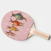 Paashaas dansende eieren tafeltennisbatje (Zijkant)