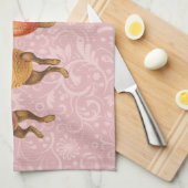 Paashaas Dansende Eieren Theedoek (Quarter Fold)