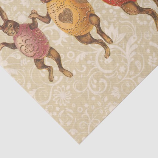 Paashaas dansende eieren tissuepapier (Detail)