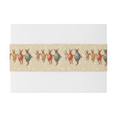 Paashaas dansende eieren uitnodigingen wikkel (Achterkant Voorbeeld)