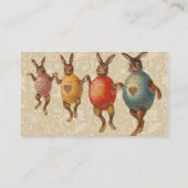 Paashaas dansende eieren visitekaartje (Achterkant)