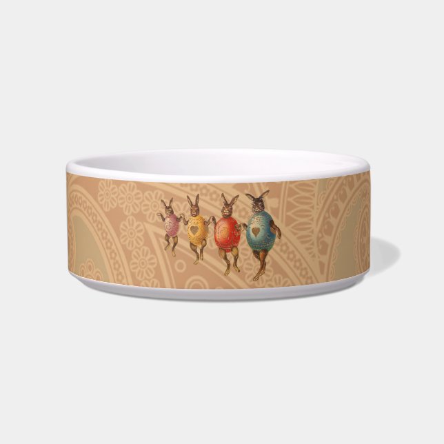 Paashaas dansende eieren voerbakje (Voorkant)