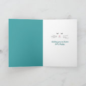 Paashaas die een ijsje eet kaart (Binnen)