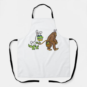 Paashaas Dino Bigfoot Sasquatch Trex Mannen Jongen Schort