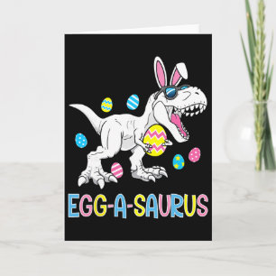 Paashaas Dinosaur Ei A Saurus Trex Kinderen Jongen Kaart