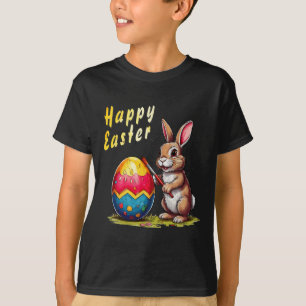 Paashaas Easter Egg Comic voor Happy Easter T-shirt