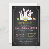 Paashaas Easter Egg Hunt Uitnodiging (Voorkant / Achterkant)