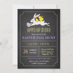 Paashaas Easter Egg Hunt Uitnodiging