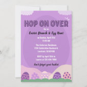 Paashaas Egg Hunt en zondag Brunch Kaart (Voorkant)