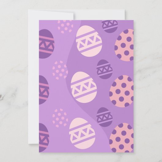 Paashaas Egg Hunt en zondag Brunch Kaart (Achterkant)