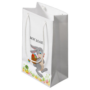 Paashaas Egg Hunt Gepersonaliseerde Kind Naam Klein Cadeauzakje