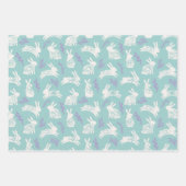 Paashaas Eieren 3 Design Cadeauverpakking Inpakpapier Vel (Voorkant 3)