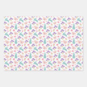 Paashaas Eieren 3 Design Cadeauverpakking Inpakpapier Vel (Voorkant 2)