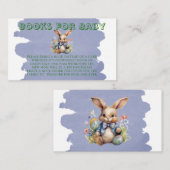 Paashaas Eieren Bloemen Boeken voor Baby Informatiekaartje (Voorkant / Achterkant)