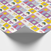 Paashaas eieren boog patroon cadeaupapier (Hoek)