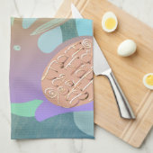 Paashaas eieren "Gelukkig Pasen" Theedoek (Quarter Fold)