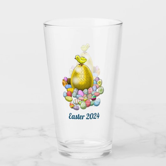Paashaas & Eieren Glas (Voorkant)