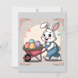 Paashaas Eieren & Kruiwagen Briefpapier