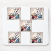 Paashaas Eieren & kruiwagen Muismat (Voorkant)