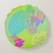 Paashaas eieren rond kussen (Achterkant)