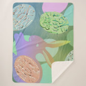 Paashaas Eieren Sherpa Deken (Voorkant)