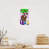 Paashaas Eieren Vakantie Poster (Keuken)