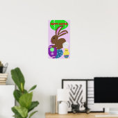 Paashaas Eieren Vakantie Poster (Thuiskantoor)