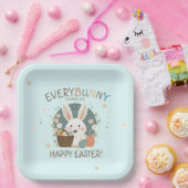 Paashaas eiermand ID1013 Papieren Bordje (Feest)