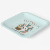 Paashaas eiermand ID1013 Papieren Bordje (Gebogen)