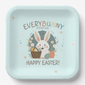 Paashaas eiermand ID1013 Papieren Bordje (Voorkant)