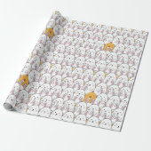 Paashaas en Baby Chicks Cadeaupapier (Uitgerold)