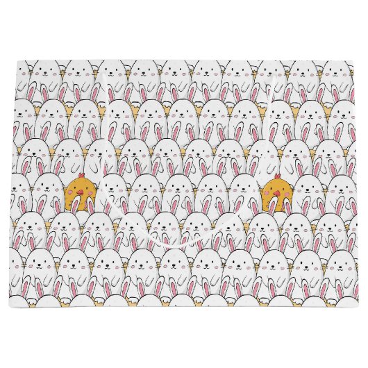 Paashaas en Baby Chicks Groot Cadeauzakje (Voorkant)