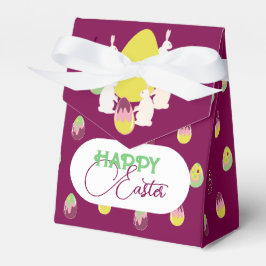 Paashaas en beschilderde eieren. bedankdoosjes. bedankdoosjes