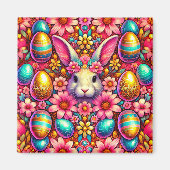 ~ Paashaas en eieren ~ Magneet (Voorkant)