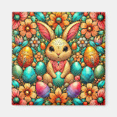 ~ Paashaas en eieren ~ Magneet (Voorkant)