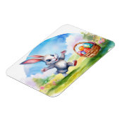 Paashaas en eieren mand magneet (Linkerzijde)