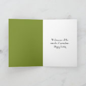 Paashaas en fawn met eieren feestdagen kaart (Binnen)