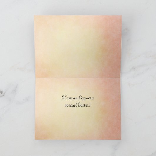  paashaas en gnoom feestdagen kaart (Binnen)