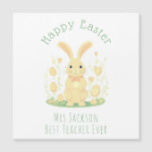 Paashaas en gouden eieren leraar magnetische Kaart (Voorkant)