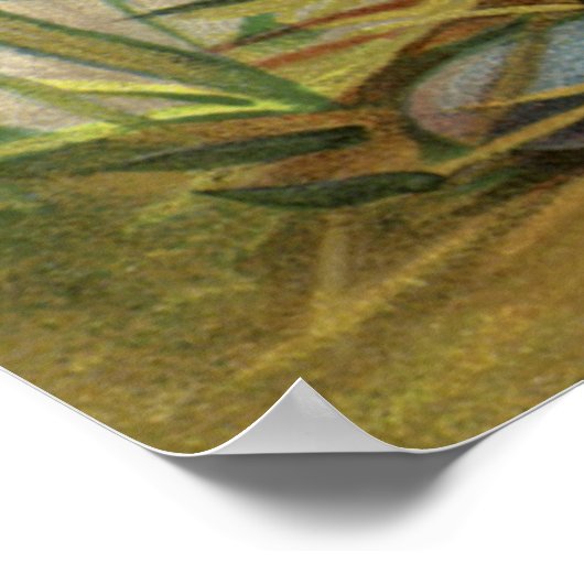  paashaas en kinderen Happy Eastertide Poster (Hoek)